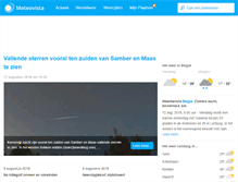 Tablet Screenshot of nieuws.meteovista.be